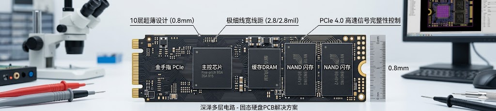 10层固态硬盘PCB-4大优势