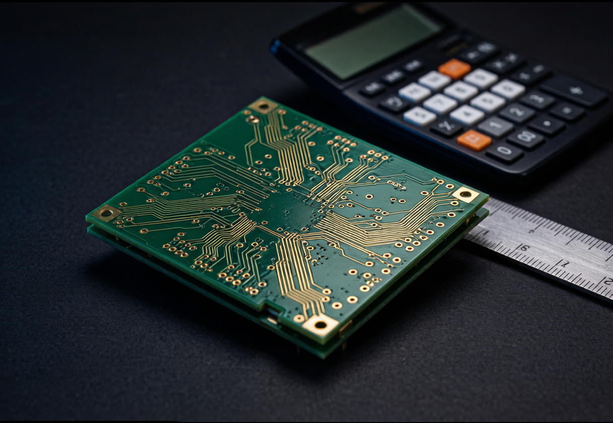 PCB多少钱一平方米?2026年最新平米价格区间与计价规则详解 7 PCB多少钱一平方米:多层PCB电路板价格构成概念图